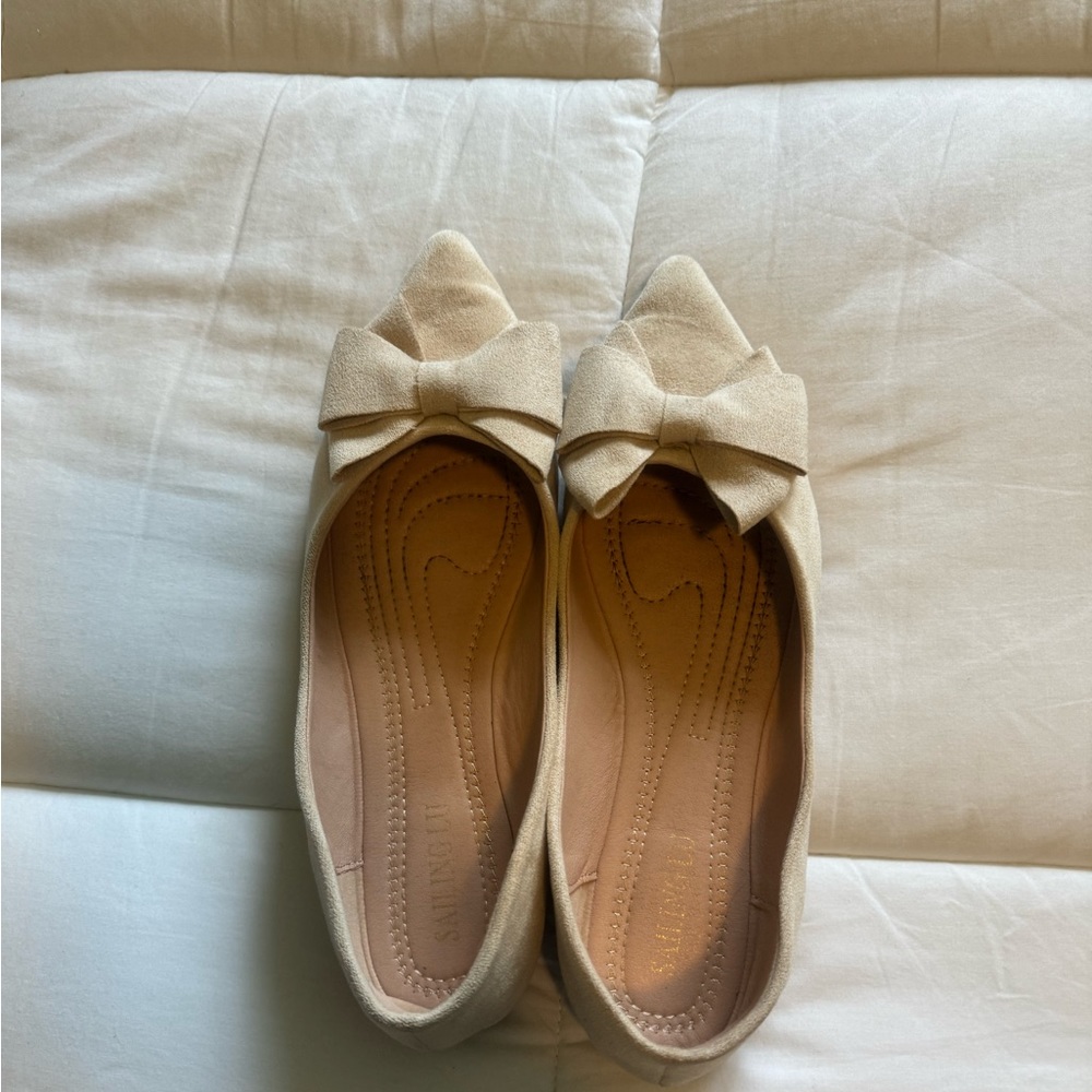 Cream Colored Ballet Flats